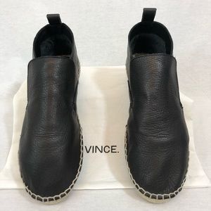 VINCE. Ronan Soft Leather Espadrilles